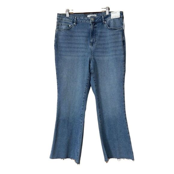 Marc New York jeans flared cropped medium wash size 16 new - Picture 1 of 12
